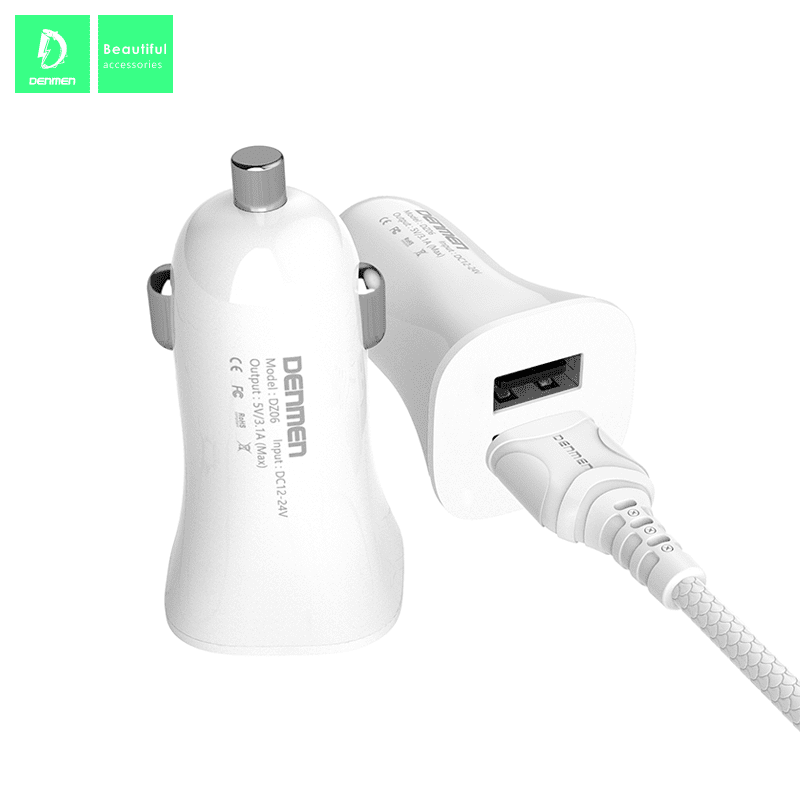 DENMEN Kit USB to Lighting Dual Autopunjač