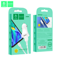 DENMEN Kit USB to Lighting Dual Autopunjač