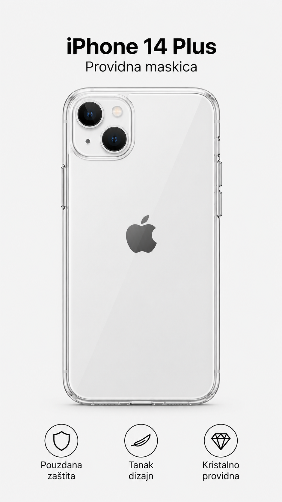 iPhone 14 Plus sa providnom maskicom