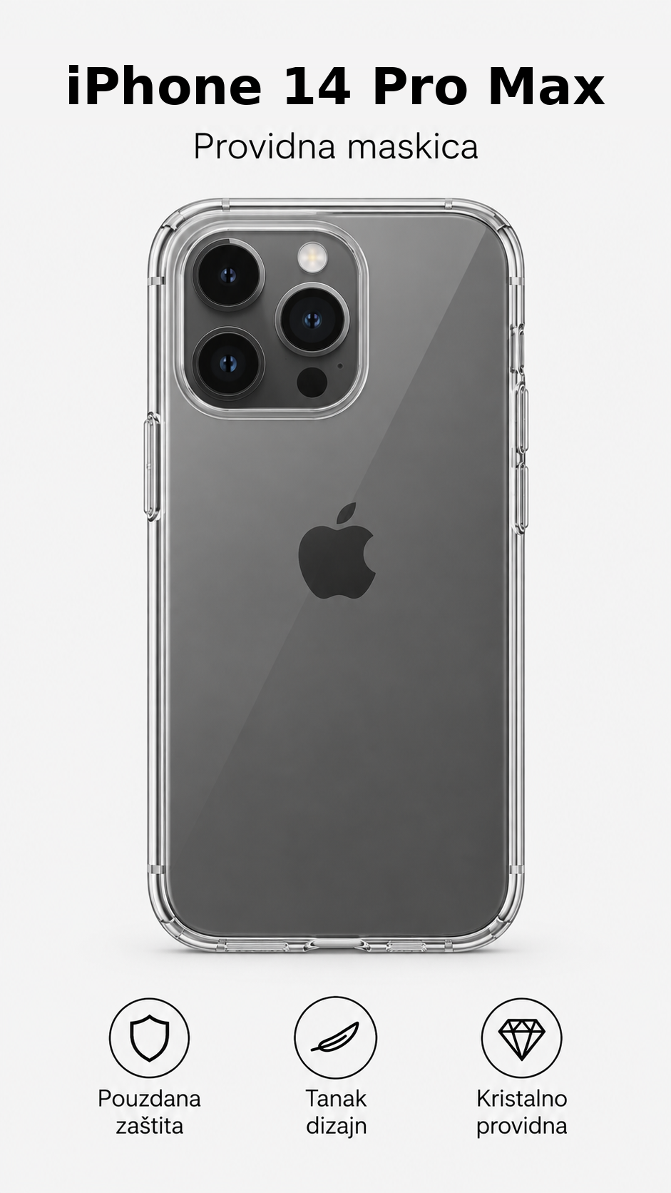iPhone 14 Pro Max sa providnom maskicom