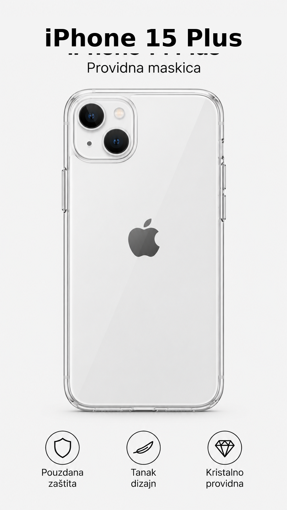 iPhone 15 Plus sa providnom maskicom