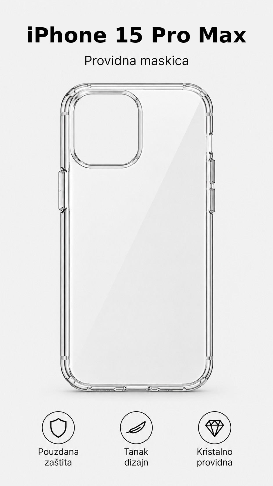 Providna maskica za iPhone 15 Pro Max