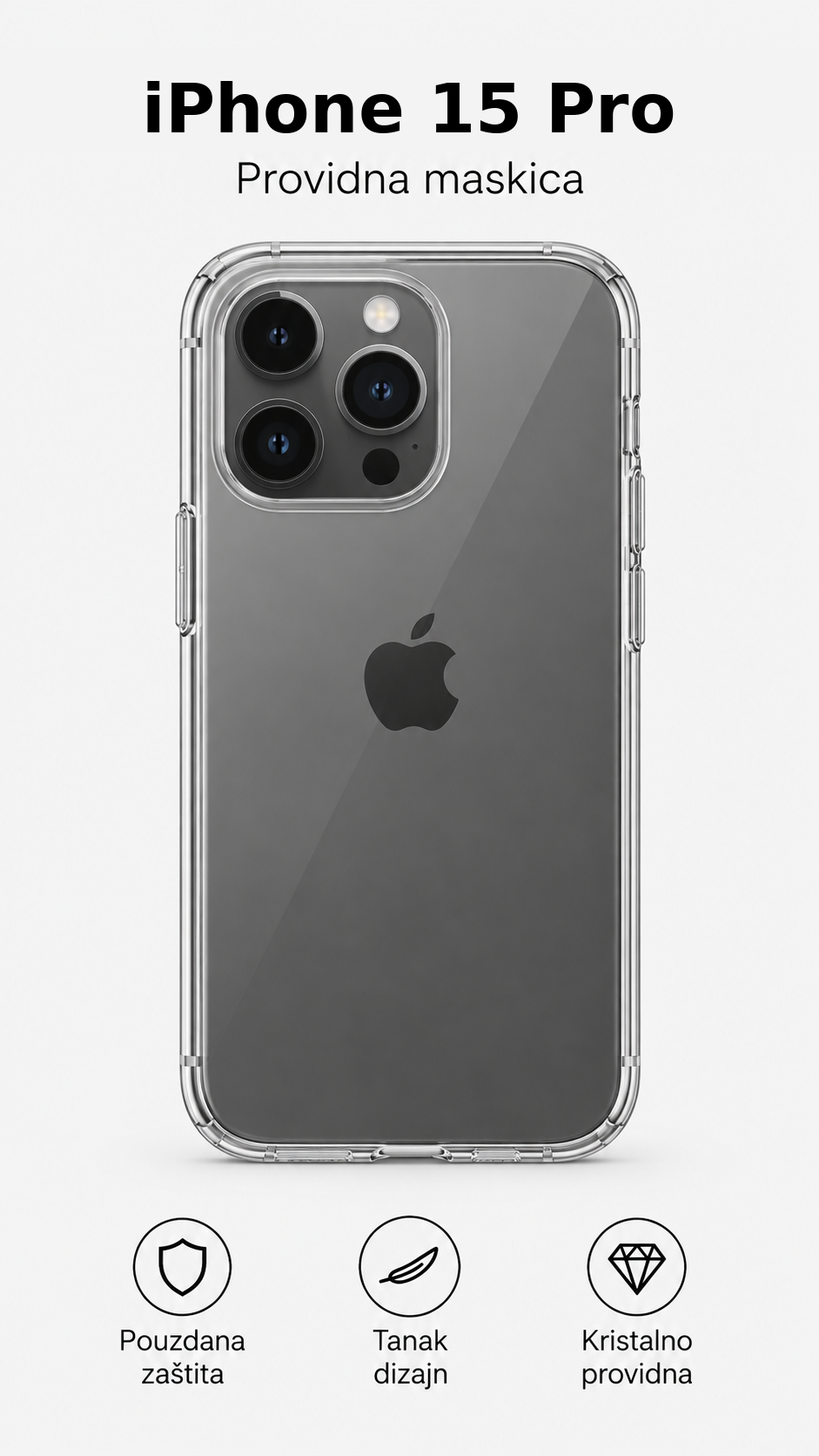 iPhone 15 Pro sa providnom maskicom