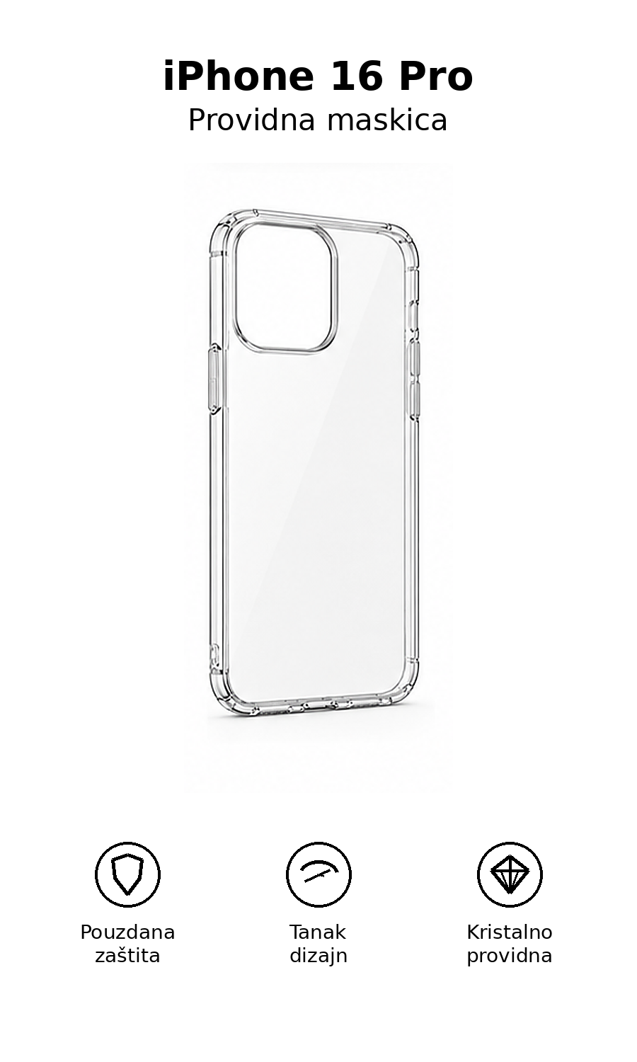 Providna maskica za iPhone 16 Pro