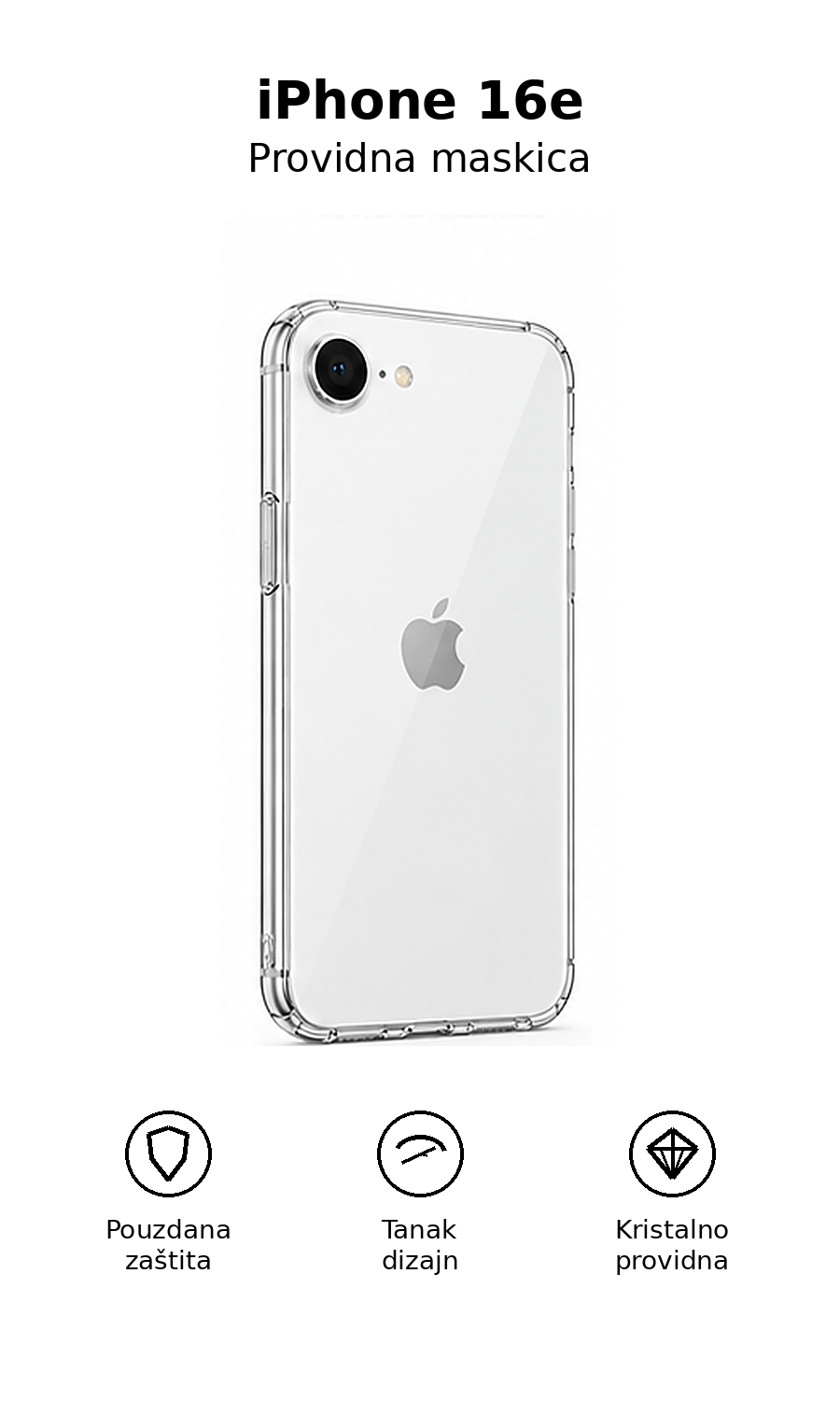 iPhone 16e sa providnom maskicom
