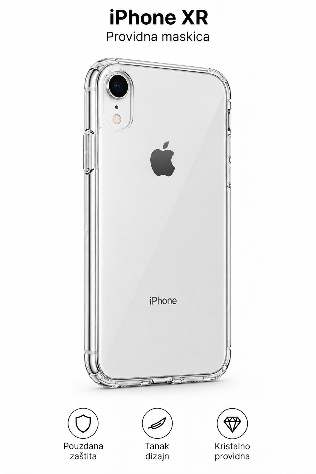 iPhone XR sa providnom maskicom